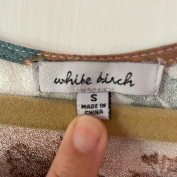 White Birch white and green Floral Dress - Picture 3 of 6